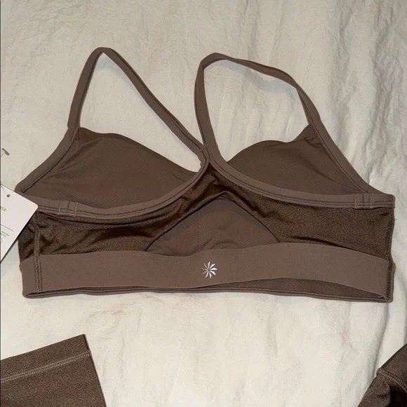 Athleta brown shimmer Activewear Set - Picture 4 of 10